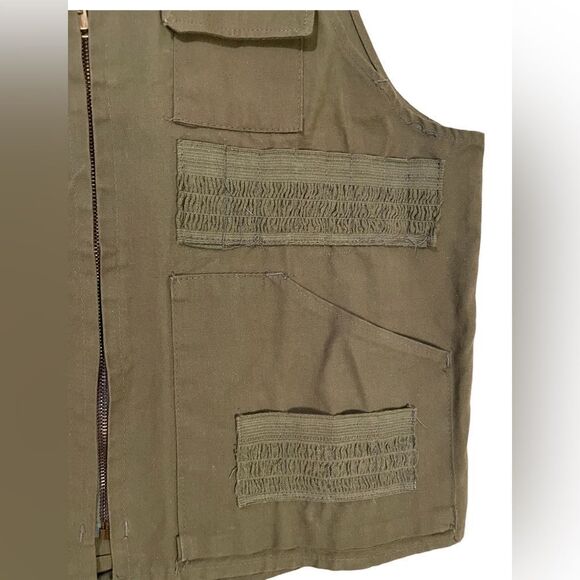 Bullseye Bill Water Repellant '50s '60s Vintage Hunting Vest; size Medium - Picture 5 of 6